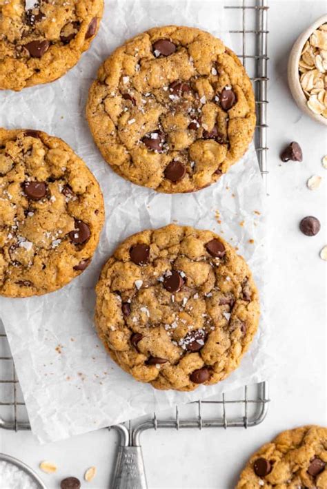 Vegan Oatmeal Chocolate Chip Cookies Purely Kaylie