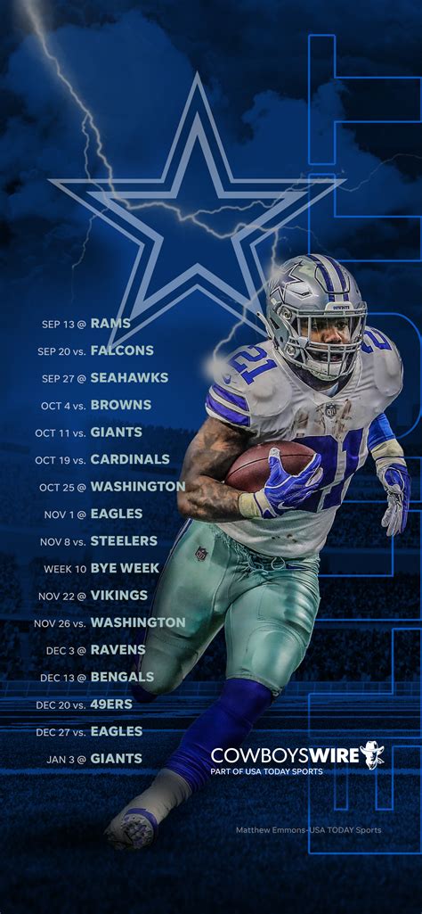 2020 Dallas Cowboys Schedule