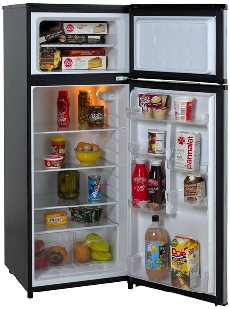 Avanti Ra7316pst 2 Door Apartment Size Refrigerator Black With Platinum Fini With