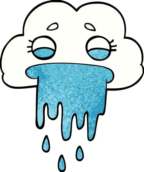 cartoon doodle rain cloud 12158016 Vector Art at Vecteezy