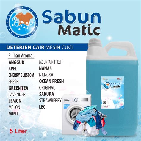 Jual Deterjen Cair Matic Aroma Segar Sabun Cuci Pakaian Aroma Wangi