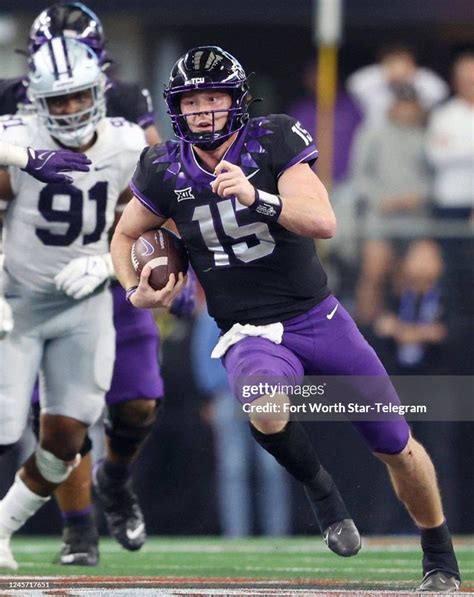 Tcu Quarterback Max Duggan Runs The Ball During The 2022 Big 12 News