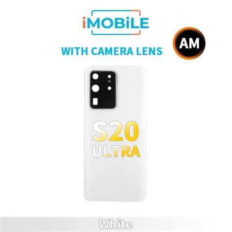 Samsung Galaxy S20 Ultra G988 5g Back Cover With Camera Lens Aftermarket White