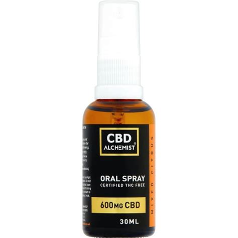 Cbd Alchemist Oral Spray Mixed Citrus 600mg 30ml Compare Prices