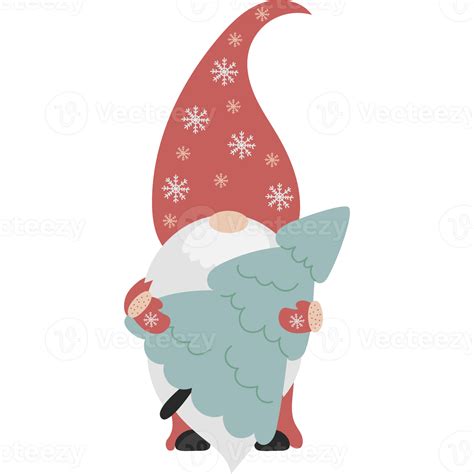 Cute Gnomes With Christmas Tree 11886702 Png