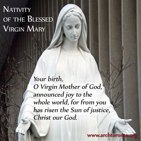 Virgin Mary Birthday Quotes - ShortQuotes.cc