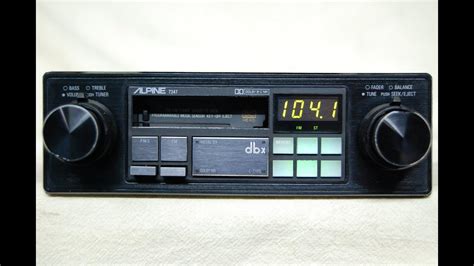 Vintage Alpine 7347 Amfm Cassette Car Stereo Youtube