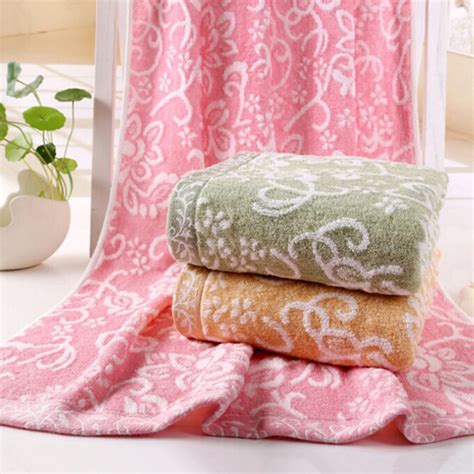 Pcs Bamboo Fiber Scrambled Thick Towels X Cm Soft Absorbent Towel