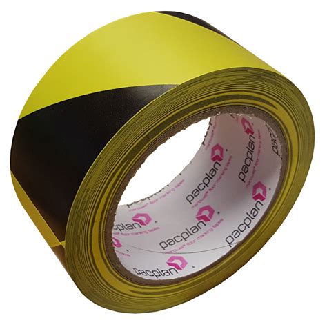 Floor Marking Tape Black Yellow Mm X M