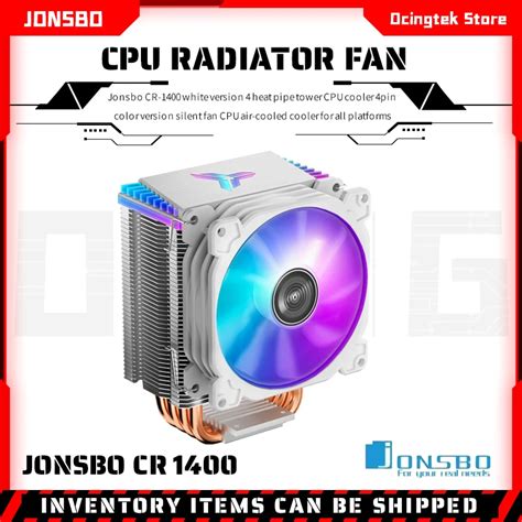 Jonsbo Cr 1400 White Version 4 Heat Pipe Tower Cpu Cooler 4pin Color