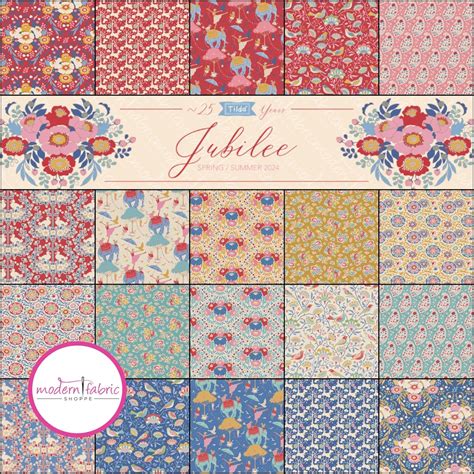 Jubilee By Tilda Half Yard Bundle February 2024 Etsy