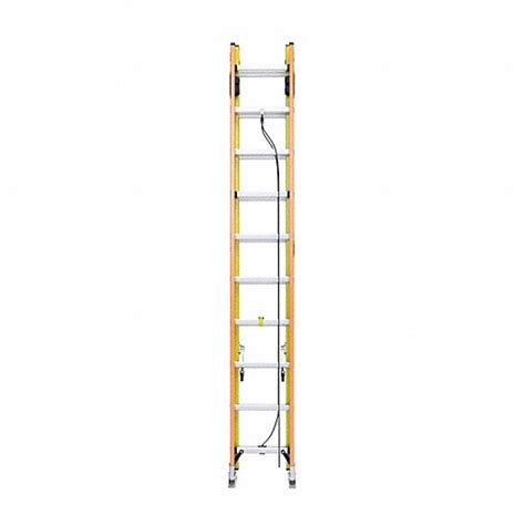 Werner 20 Ft Industry Ladder Size 17 Ft Extended Ladder Ht Fiberglass Ladder 61ug87 T6220