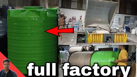 Plastic Water Tank Making Process Water Tank Made In The Factory Hill