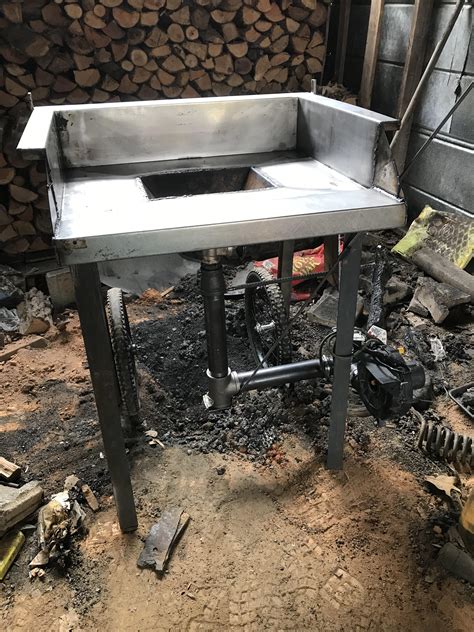 Diy Coal Forge Homemade Charcoal Forge Homemade Forge Forging Metal