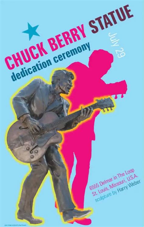 Chuck Berry Statue Dedication Ceremony Poster