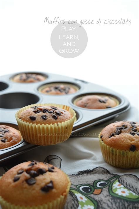 Muffins Allo Yogurt Con Gocce Di Cioccolato Giochi Di Zucchero