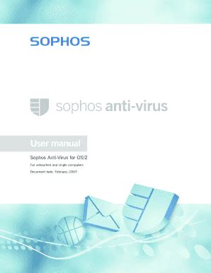 Fillable Online Sophos Anti Virus Os User Manual Documents Free