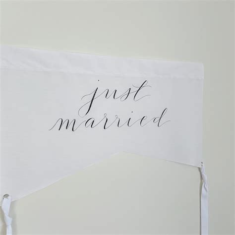 Just Married Banner - Etsy