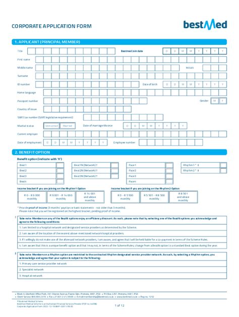 Fillable Online CORPORATE APPLICATION FORM CSIR Fax Email Print