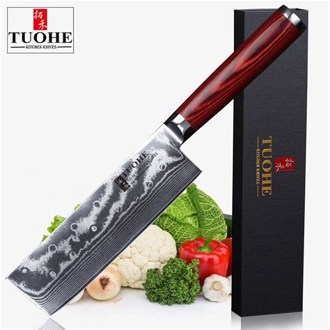 TUOHE 6 5 Chef s Faca Gyuto 67 camadas de Aço de Damasco faca de