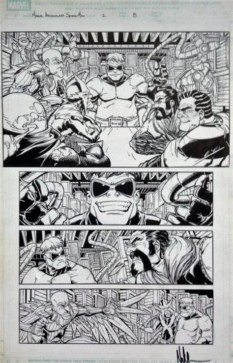 Marvel Adventures Spider Man Issue Page Featuring The Sinister Six