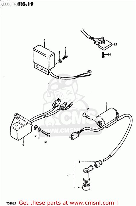 Suzuki Ts185 1981 X Usa E03 Electrical Buy Original Electrical Spares Online