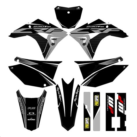 Kit Gr Fico Adesivo Crf Mm Biker Fosco