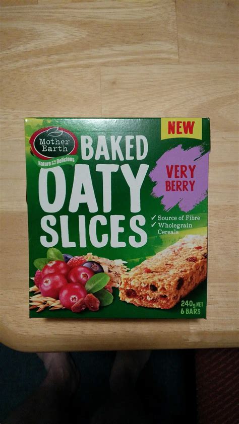 Baked Oaty Slices Very Berry - Mother Earth - 240 g