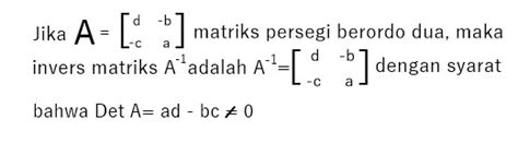 Cara Mencari Invers Matriks Lengkap Pembahasan Agar Mudah Menghitung