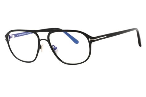 569754 Tom Ford FT5751 B Eyeglasses Matte Black Clear Blue Light Block Lens