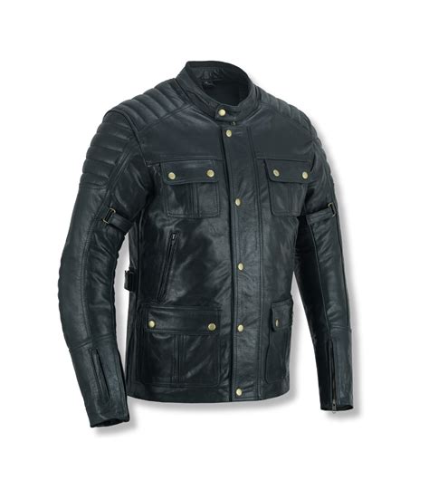 Chaqueta De Cuero Para Moto De Longitud Unisex