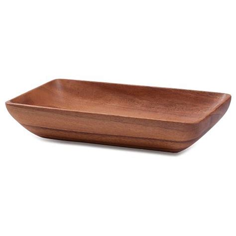 Acacia Wood X X Rectangular Bowl Walmart