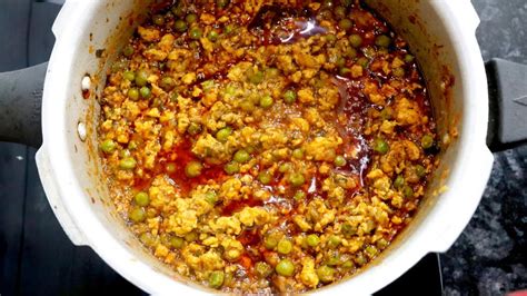 Chicken Keema Curry Matar Keema In Pressure Cooker Easy And Delicious Chicken Keema Recipe In