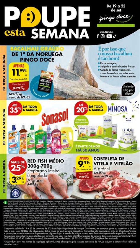 Pingo Doce Folheto Promocional Médias Válido de 19 09 até 25 09