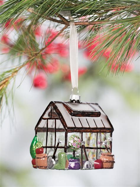 Glass Greenhouse Christmas Ornament Gardeners Supply