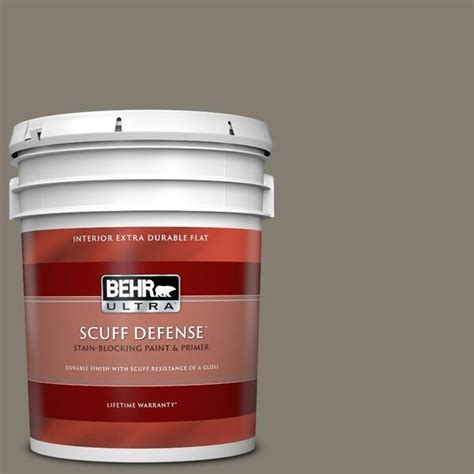 BEHR ULTRA 5 Gal MQ2 53 Smoky Trout Extra Durable Flat Interior Paint