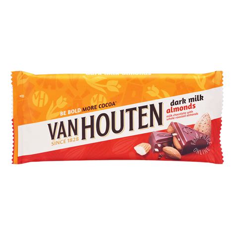 Van Houten Dark Milk Chocolate Bar Almonds Ntuc Fairprice