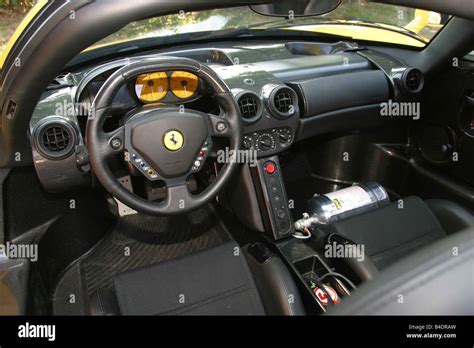 Car, Ferrari Enzo Ferrari, roadster, coupe, model year 2002-, yellow ...