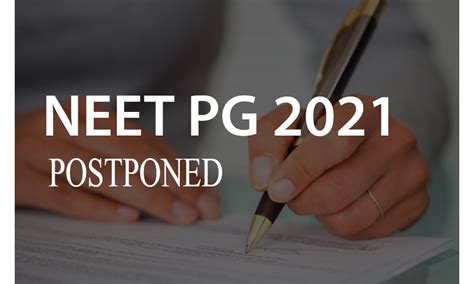 Breaking News Neet Pg Postponed