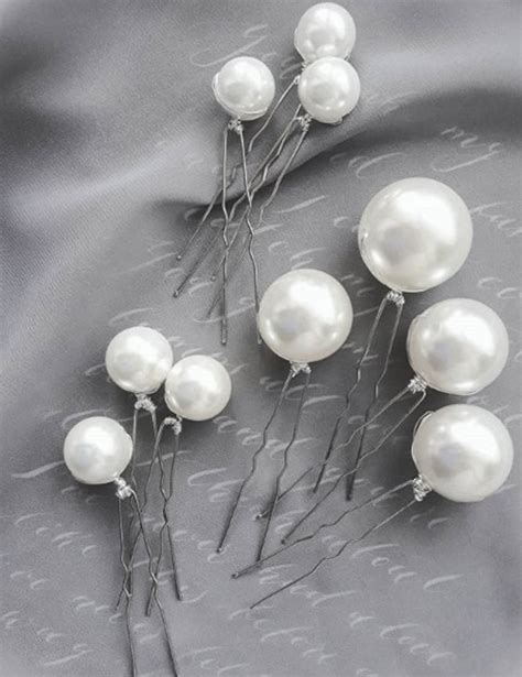 Pearl Hair Pins Set Of Bridal Ivory Bobby Hair Pins Etsy