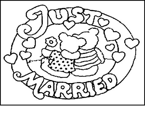 Wedding Themed Coloring Pages at GetColorings.com | Free printable ...