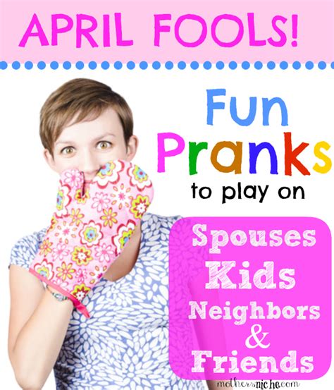 April Fools Day Pranks For Moms – Lesson Plans