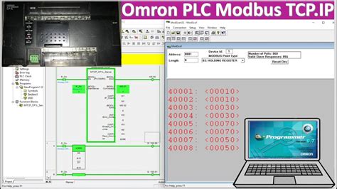 PLC Omron Modbus TCP IP Simulation With ModScan YouTube