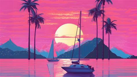 1600x900 One Last Sunset In Vaporwave Aesthetic World Wallpaper,1600x900 Resolution HD 4k ...