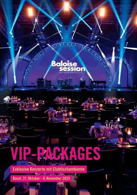 Baloise Session 2023 Club Vip Packages