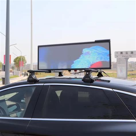 High Resolution Cab Roof Advertising Display Screen P4 LED Screen For