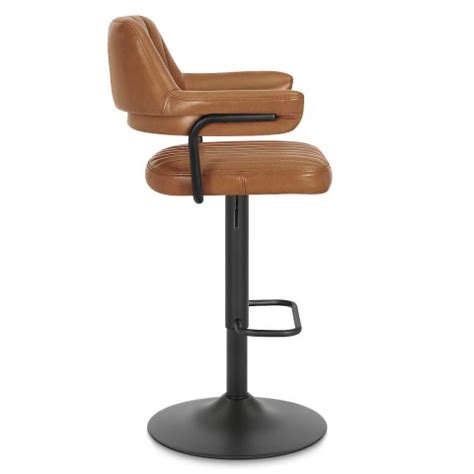 Scout Real Leather Stool Brown Atlantic Shopping