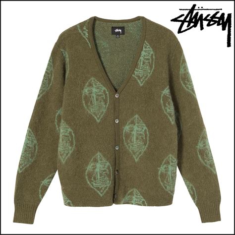 41％割引グリーン系l当店の記念日 Stussy 20ss カーディガン カーディガン トップスグリーン系l Otaonarenanejp