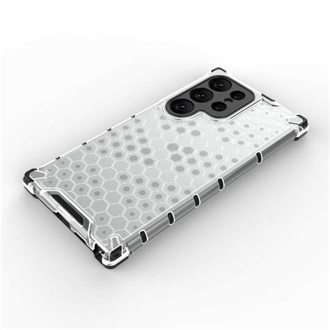 Köp Galaxy S24 Ultra Skal Honeycomb Shockproof Hybrid Grå Teknikhallen se