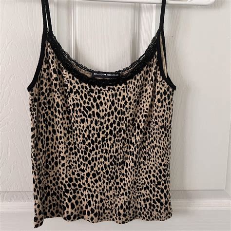 Brandy Melville Cheetah Print Tank Top Brandymelville Depop